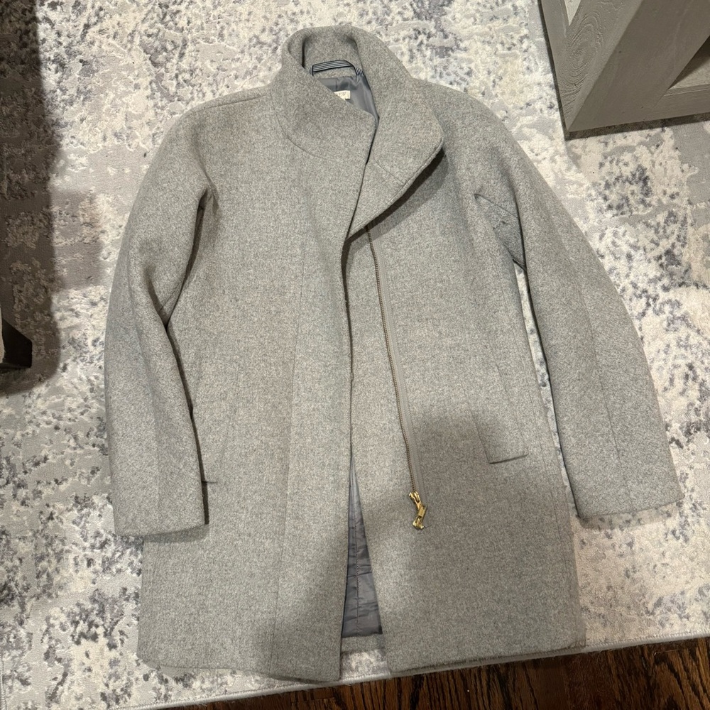 J.Crew Grey Stadium Peacoat
